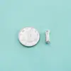Cuentas de Barril de Plata de Ley S925 con Patrón de Círculo, Cuentas Espaciadoras para Manualidades, Pulseras Tejidas, Pulseras de Cristal, Collares, Cuentas Sueltas, Accesorios Hechos a Mano para DIY