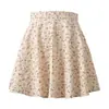 Saia Floral Saia A-line Pequena Fresca Antienvelhecimento All-match Mori Saia Guarda-chuva Feminina Saia Feminina Saia de Verão Plus Size