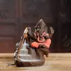 Quemador de Incienso de Flujo Inverso Elefante Púrpura de Arena de Fábrica Paisaje del Sudeste Asiático Tesoro Elefante Humo de Flujo Inverso Quemador de Aromaterapia Decoración del Hogar Original
