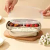 Lonchera de Acero Inoxidable 304, Plato Dividido para Niños y Niños Pequeños, Charola de Comida con Compartimentos de Dibujos Animados, Lonchera Estudiantil