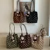 Bolso tote de lunares estilo coreano nuevo 2026, gran capacidad, moda retro, estilo relajado, casual, chic y adecuado para ir al trabajo