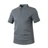 Suministro en vivo 220 gramos de polo de herramientas pesadas para hombre de alta calidad para hombre con solapa camiseta casual de negocios ligera manga corta