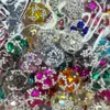 Novas Pedras Strass Coração Pérola de Luxo Diamante Bola Furo Reto Contas DIY Caneta Vestível Corrente de Celular Chaveiro Corrente de Bolsa Acessórios