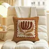 Cojín Decorativo Floral Retro de Lujo Ligero con Estampado de Alta Gama, Adecuado para Sala de Estar, Dormitorio y Sofá