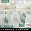 Conjunto de Sofá Redondo Moderno Minimalista Criativo para Lazer e Mesa de Centro para Recepção e Área de Descanso, com Formato Único para Recepção e Discussões