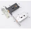 Cerradura Redonda Invisible de Acero Inoxidable para Puerta Cerradura Silenciosa Oculta para Puerta de Dormitorio Manija de Puerta de un Solo Lado para Puerta de Madera Cerradura de Puerta Oculta