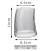 Taza de Vidrio Creativa de Nicho con Forma de Media Luna, Taza para Jugos, Taza con Forma de Vela, Copa para Cócteles de Restaurante, Taza de Agua de Gran Capacidad