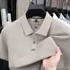 Camisa Polo de Algodón Piqué 100% para Hombre, Camiseta de Manga Corta con Cuello para Hombre, Ropa Casual de Verano para Negocios, Estilo Papá, Sensación de Alta Calidad