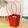 Nova bolsa tote macaron bolsa de embalagem floral bolsa de presente atacado bolsa de flor bolsa de presente de flor trapezoidal grande
