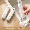 Cepillo para Tazas Plegable Cuatro en Uno Cepillo Limpiador de Espacios de Termo Multifuncional Herramienta Limpiadora de Tapas de Vasos para Biberones de Goma Suave en Forma de U