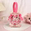 Lembrancinhas de Banquete de Casamento Sacolas de Doces Sacolas Especiais de Doces para Casamento Caixas de Doces Criativas Sem Dobra Sacolas de Presente Vermelhas para Casamento Personalizado