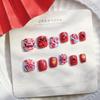 Ropa de Año Nuevo para niños uña Xingshi uña hecha a mano uña postiza accesorios de cinturón pieza de uña pieza de uña terminada pieza de uña Pegamento de gelatina