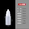 Frasco Conta-gotas de Plástico PE para Apertar 10/20ml Frasco Dispensador de Óleo Essencial Frasco de Amostra para Colírio e Gotas Nasais