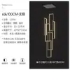 Candelabro de escalera moderno minimalista villa edificio dúplex hueco loft hueco escalera giratoria minimalista caja ultralarga iluminación