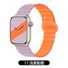 Adecuado para Apple applewatch Correa de Reloj de Silicona Doble Color Magnética iwatch1 ~ 9 Generación se Correa de Reloj