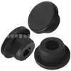 Tapón de Silicona Negro en Forma de T con Agujero Pasante Protección de Cables Tapón de Goma Tapón de Agujero Hueco Tapón de Presión a Presión 20/22/24/26mm