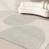 Alfombra Sencilla para Sala de Estar Resistente a la Suciedad Fácil de Cuidar Transfronteriza Antideslizante Cobertura Total Alfombra para Sofá y Mesa de Café Alfombra Avanzada de Terciopelo de Cristal