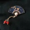 Broche com Acabamento de Luxo, Estilo Nicho e Simples, Alfinete de Roupa, Acessório de Pérola para Terno, Broche