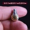 Pulsera de aleación de tres vías con cabeza de Buda mantra de seis palabras de plata de Xizang, accesorios de cuentas de Buda, accesorios Wenwan Xingyue, accesorios de Bodhi de jade blanco diamante