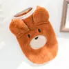 Ropa para Mascotas Invierno Venta Directa del Fabricante Perro Taza de Té de Franela Cachorro Pequeño Gato Ropa de Osito Chaleco Ropa