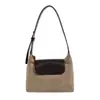 2026 Nuevo Bolso de Hombro tipo Underarm Patchwork Retro de Gamuza para Mujer Bolso de Hombro Único de Nicho de Alta Gama Versátil para Viajes Diarios Bolso Cruzado