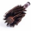 Pente atacado forma cilíndrica pente crina de porco fivela interna pente rolo flor de pera pente para cachear cabelo pente para permanente de cabelo de madeira maciça