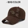 Gorra de béisbol de algodón lavado desgastado estilo europeo y americano, gorra de sol suave de color sólido vintage para hombre, gorra retro de pico de pato transfronteriza