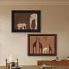 Caja Eléctrica Francesa Estilo Retro Pintura Decorativa 2025 Nuevo Estilo Estilo Antiguo Elefante Caja de Distribución de Restaurante Pintura Colgante de Bloqueo