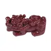 Mineral Natural Cinabrio Oro Púrpura Arena Pixiu Colgante al por Mayor Pulsera de Cuentas DIY Hecha a Mano Accesorios para Collares