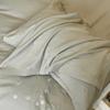 Algodón Cepillado Bordado Juego de Cuatro Piezas Estilo Mariposa Engrosado Ropa de Cama Sábanas Funda de Edredón Otoño e Invierno Cálido Juego para Dormitorio