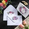 Sobres Florales Simples y Frescos con un Toque de Lujo, Tarjetas de Felicitación Escritas a Mano e Impresas, Invitaciones y Juegos Especiales para Venta al por Mayor