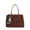 Bolsa Leve de Bolinhas Coreana Feminina 2026 Nova Tendência Portátil Multifuncional Bolsa Tote Grande Capacidade Bolsa Sanduíche