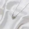 Collar con Cadena para Clavícula con Textura de Lava Estilo Ins con Forma de Corazón para Mujer, Collar de Diseño de Nicho Corazón Herido con Textura Irregular