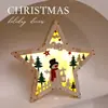 Lámpara decorativa de estrella de cinco puntas navideña adornos Tienda de decoración navideña escaparate Lámpara decorativa de madera decoración pequeña en stock