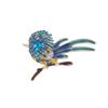 Broche de animal de aleación chino vintage pájaro esmaltado diamante ramillete accesorios de ropa para adultos broche al por mayor