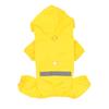 Capa de chuva para animais de estimação, roupas para cães de corpo pequeno, roupas para cães corgi, pelúcia, capuz, roupas de quatro patas, roupas fadou para cães pequenos