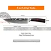 Cuchillo de Chef con Patrón Láser Damasco Transfronterizo de Comercio Exterior, Cuchillo para Frutas, Juego de Cuchillos de Acero Inoxidable, Cuchillo Estilo Japonés, Cuchillo Santoku