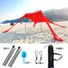 Tenda de Campismo com Dossel Costeira Transfronteiriça, Tenda de Sol para Praia, Tenda Portátil, Abrigo de Sol para Pesca ao Ar Livre