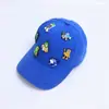 Gorra para Niños de Primavera y Otoño Linda Gorra de Béisbol Gorra Plana Infantil de Comercio Exterior Serie de Monstruos Súper Linda Sombrero para el Sol Transfronterizo