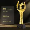 Novo Troféu de Resina Cristalina Prêmio Funcionário Destaque da Empresa Reunião Anual Competição Criativa Souvenirs de Formatura de Veteranos Aposentados