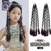 Ventas Directas de Fábrica Peluca Infantil Niña Lazo Trenza Moño de Cabello Artificial Cabeza Redonda Trenza Espina de Pescado Peluca para Bebé Escribiendo