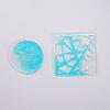 Molde de silicona con forma de gota de cristal para manualidades de Yu Meiren, molde de impresión con forma de flor de ventana recortada con papel de imitación irregular
