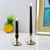 Portavelas metálico personalizado transfronterizo para decoración del hogar y de bodas, adorno para cena a la luz de las velas, base portavelas de copa de aluminio estilo chino