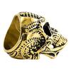Anillo de calavera de hip-hop europeo y americano para hombre, estilo ins, nicho, retro, anillo de calavera de serpiente, joyería de comercio exterior al por mayor