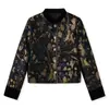 Inverno Novo Elegante de Alta Qualidade Versátil Quente Jaqueta Bordada Novo Estilo Chinês Estilo Nacional Jaqueta de Algodão para Mulheres Nx050