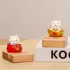 Creativos Lindo Gato de la Suerte Soportes para Teléfono Móvil Adornos Decoración de Escritorio de Oficina Adornos para Estabilidad Emocional Regalos para Niñas