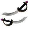 Regalo para fiesta de Halloween, accesorios para disfraces de graduación, ropa pirata, decoraciones, cuchillo pirata con venda para los ojos, espada de plástico de juguete