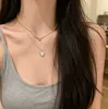 Acessórios de Nicho Estilo Ins Minimalista, Corrente de Clavícula Doce e Cool, Corrente para Moletom Suéter, Colar Versátil de Moda de Luxo Leve para Mulheres