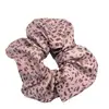 Faixa de Cabelo Retro Americana com Estampa de Leopardo para Mulheres Novo Estilo 2025 Corda de Cabelo Personalizada de Alta Qualidade Acessório de Cabelo Grande de Alta Elasticidade