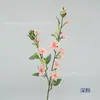 Flor de jazmín artificial de 2 ramas, flor decorativa falsa colorida para decoración de casa nueva, arreglo para salón de bodas, flor artificial para estudio de fotografía
